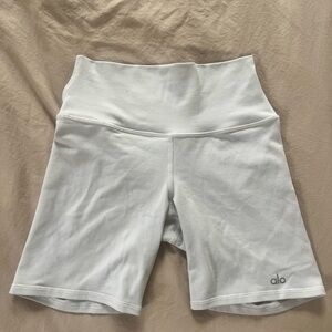 ALO Yoga Women's White High-Waist Shorts